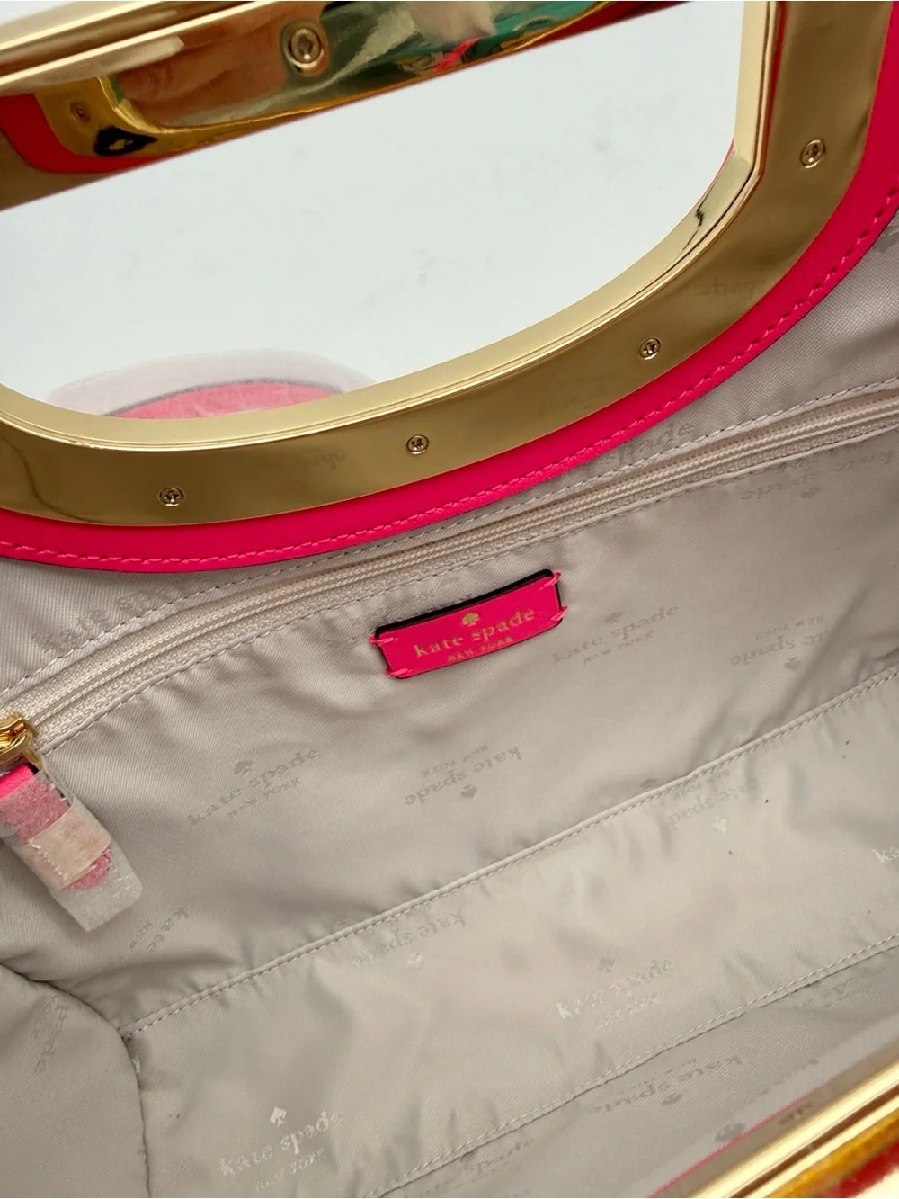 Kate Spade New York Alexia Gingham Crossbody Clutch Bag Wild Rose Pink